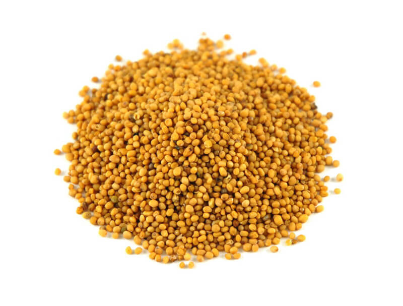 Mustard seeds are naturally gluten free
