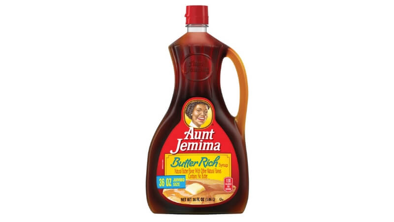 bottle of aunt jemima syrup