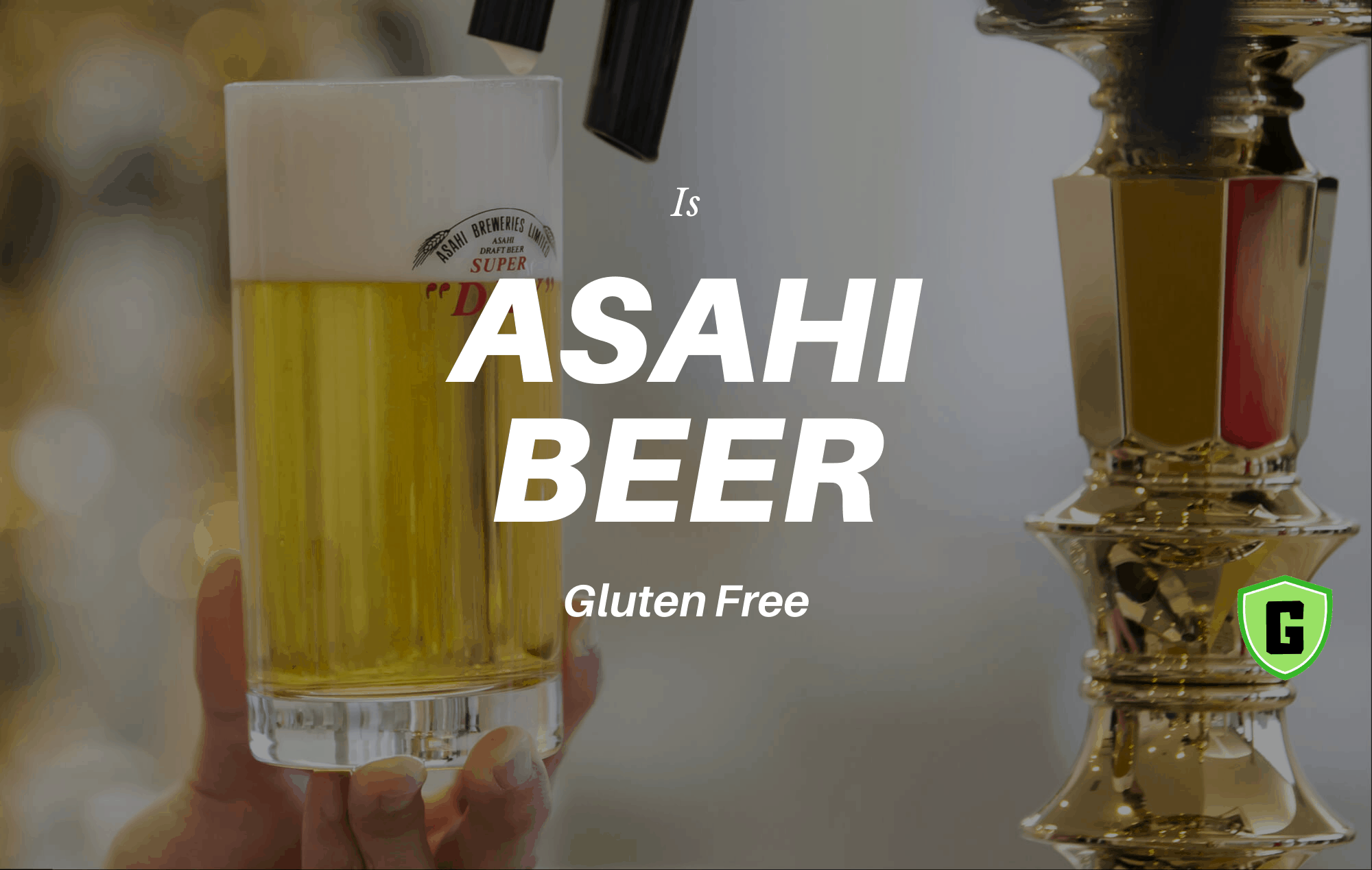 Asahi Beer in Glass