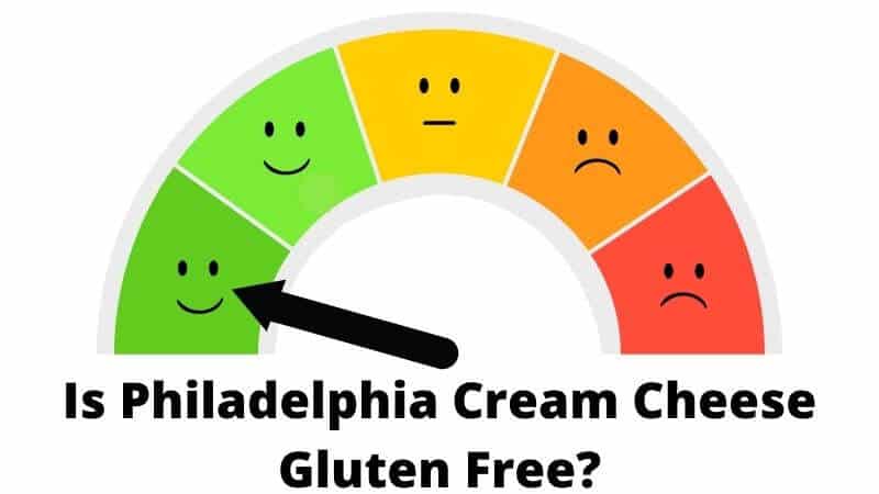 scale showing gluten free confidence level for philadelphia cream cheese