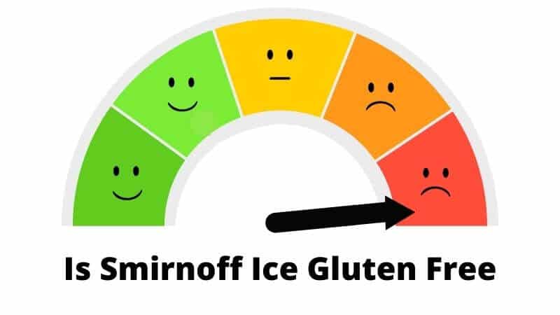 Gluten free scale showing the confidence level of Smirnoff Ice as it relates to having gluten or being gluten free